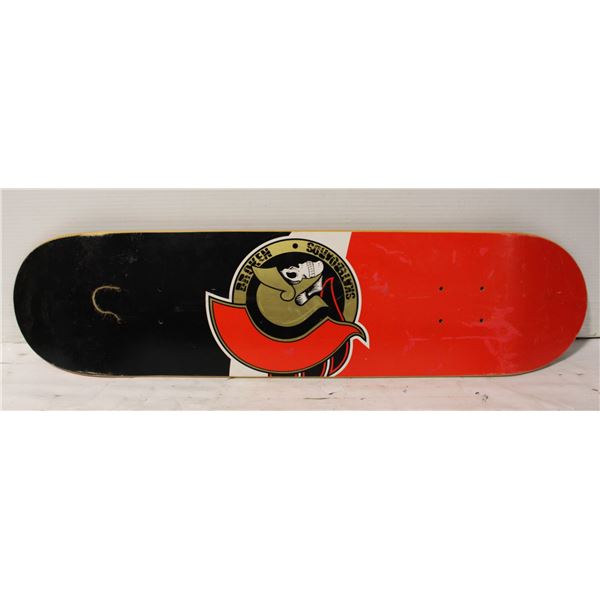 BROKEN SKATEBOARD OTTAWA SENATORS
