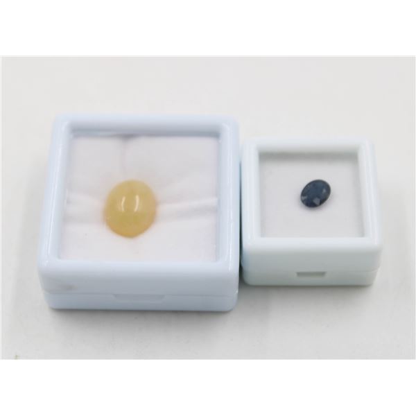 #30-HEATED SAPPHIRE 1.15CT & ETHIOPIA OPAL 5.95 CT