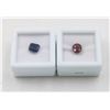 Image 1 : #158-HEATED RED RUBY 2.26CT & BLUE SAPPHIRE 1.95CT