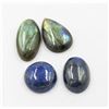 Image 1 : # 132- NATURAL LAPIZ LAZULI & LABRADORITE 114.20 C