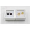 Image 1 : #174-HEATED YELLOW SAPPHIRE 4.05CT  & GARNET 3.25C
