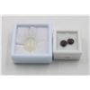 Image 1 : #177- GARNET 3.25CT &LIGHT GREEN  CALCITE 11.03CT