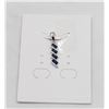 Image 1 : #50- HEATED BLUE SAPPHIRE PENDANT