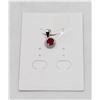 Image 1 : #42-HEATED RED RUBY & CZ PENDANT