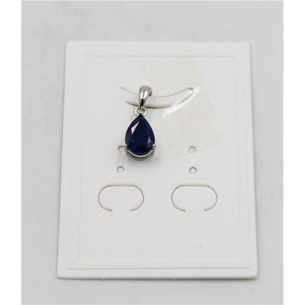 #71-HEATED BLUE SAPPHIRE PENDANT