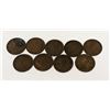 Image 2 : x9 VARIOUS DATES & GRADES CANADA LARGE 1c COINS