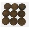 Image 1 : x9 VARIOUS DATES & GRADES CANADA LARGE 1c COINS