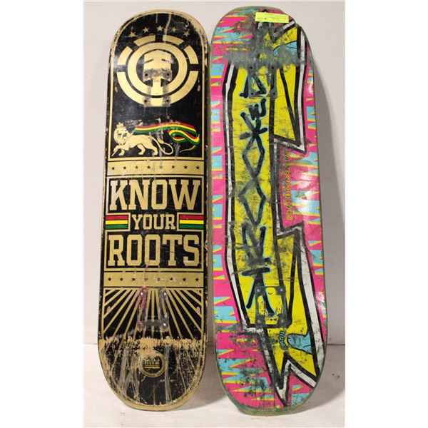 KROOKED AND ELEMENT SKATEBORD DECK