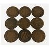 Image 1 : x9 VARIOUS DATES & GRADES CANADA LARGE 1c COINS