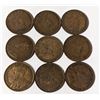 Image 2 : x9 VARIOUS DATES & GRADES CANADA LARGE 1c COINS