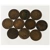 Image 1 : x10 VARIOUS DATES & GRADES CANADA LARGE 1c COINS