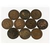 Image 2 : x10 VARIOUS DATES & GRADES CANADA LARGE 1c COINS