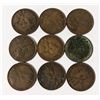 Image 2 : x9 VARIOUS DATES & GRADES CANADA LARGE 1c COINS