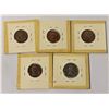Image 2 : LOT OF 5 OLD VARIOUS CANADA COINS