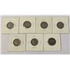 Image 2 : x7 OLD VARIOUS DATES USA INDIAN HEAD BUFFALO