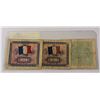 Image 2 : x3 VARIOUS WWII ALLIED OCCUPATION CURRENCY NOTES