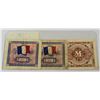 Image 2 : x3 VARIOUS WWII ALLIED OCCUPATION CURRENCY NOTES