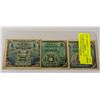 Image 1 : x3 VARIOUS WWII ALLIED OCCUPATION CURRENCY NOTES