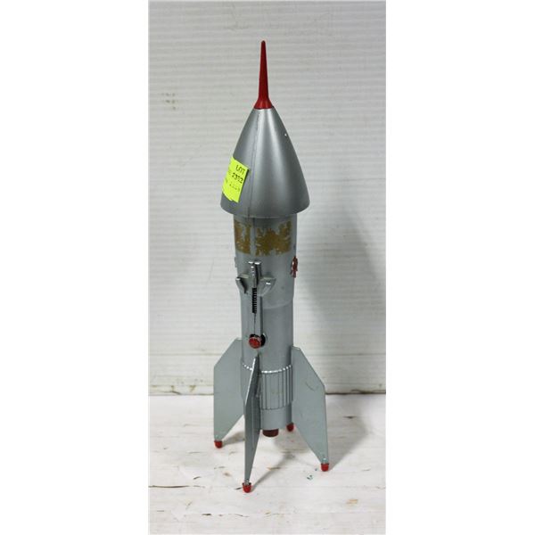 BERZAC ROCKET MECHANICAL COIN BANK ASTRO
