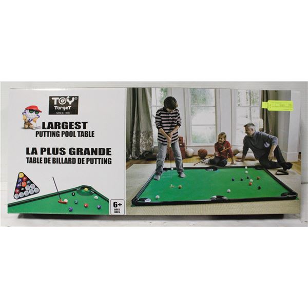 TOY TARGET PUTTING POOL TABLE