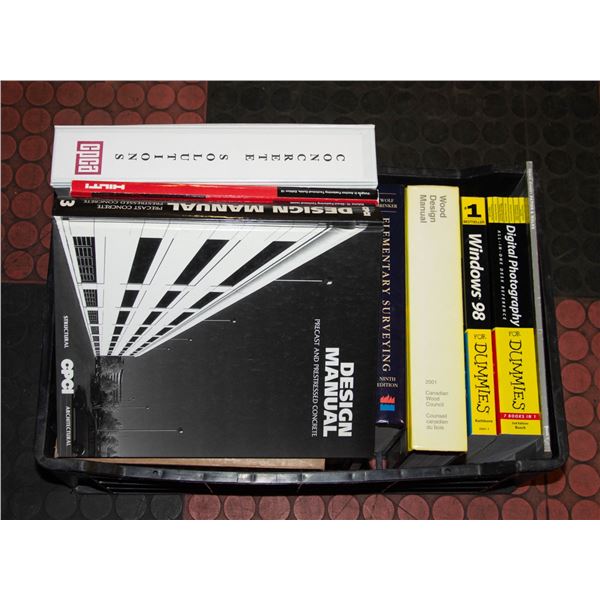 CRATE OF ENGINEERING BOOKS AND MORE