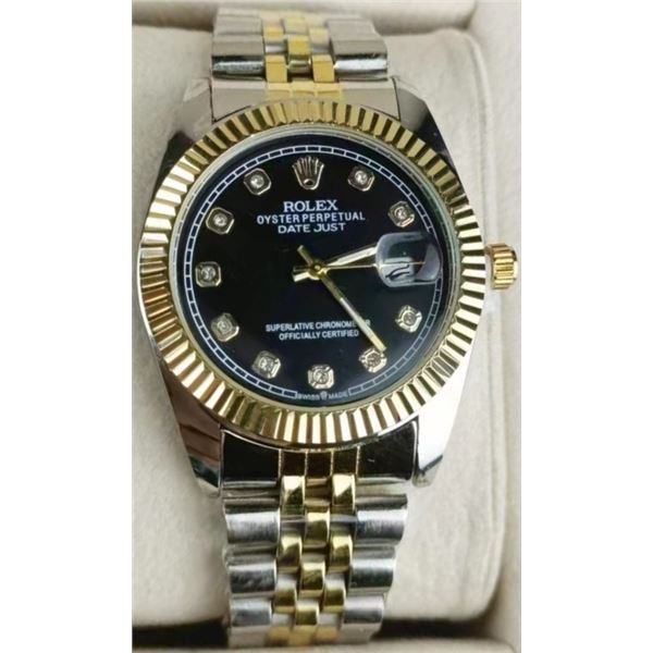 NEW REPLICA ROLEX "DATE JUST" QUARTZ WATCH