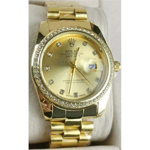 NEW REPLICA ROLEX "DATE JUST" QUARTZ WATCH