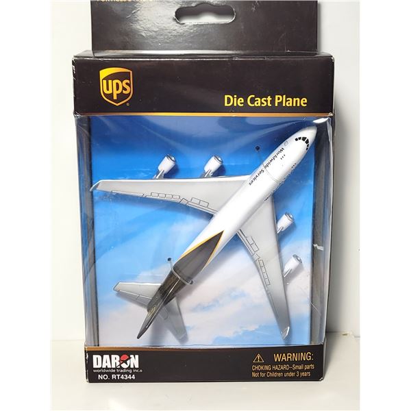 3)  NEW, IN ORIGINAL PACKAGING, DIE CAST UPS MODEL