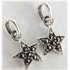 Image 1 : BZ2021-18C SILVER MARCASITE 2 PIECES PENDANT