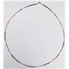 Image 1 : BZ2021-49C SILVER RAINBOW COLOR TOURMALINE 16" 12