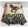 Image 1 : HORSE TAPESTRY BLANKET-ESTATE