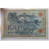 Image 2 : 39)  GERMAN 1908 100 MARK BANKNOTE.