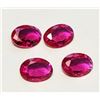 Image 1 : 14)  LOT OF 4 OVAL MATCHED RUBIES, TCW 2, READY FO