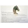 Image 3 : 7)  NATURAL RAINBOW FLOURITE CARVING OF A HORSE'S
