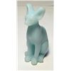 Image 1 : 6)  NATURAL PALE GREEN CALCEDONY SPHINX CAT