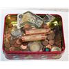 Image 1 : TIN PENNIES & RANDOM MONEY /COIN - ESTATE