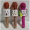 Image 1 : 3 KARAOKE BLUETOOTH MICROPHONES TOGETHER-ESTATE