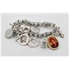 Image 1 : ESTATE 925 STERLING SILVER CHARM BRACELET