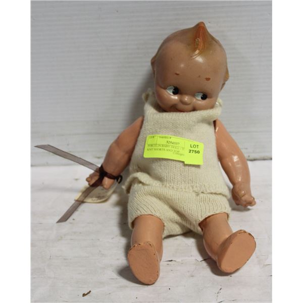 PORCELIN BABY DOLL - YELLOW KNIT SHORTS AND TOP