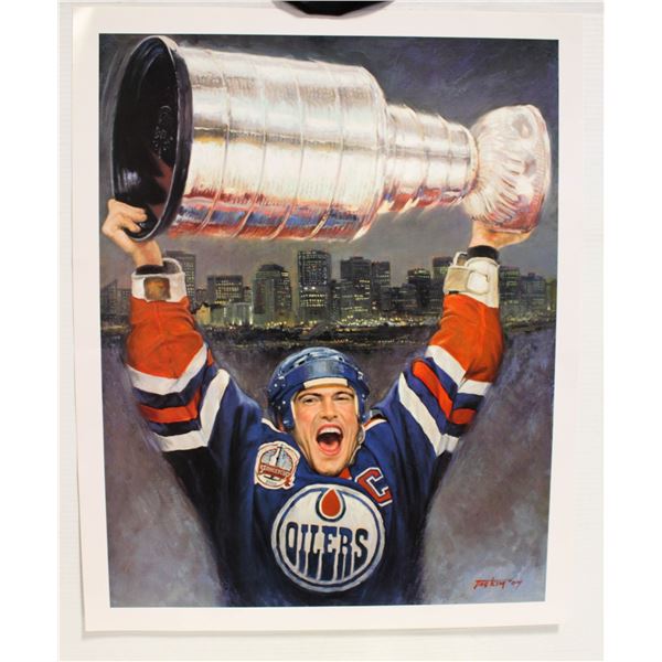 OILERS SEASON TICKET HOLDER EXCLUSIVE LITHOGRAPH