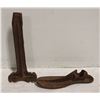 Image 1 : ANTIQUE CAST IRON COBBLER STAND & SHOE FORM