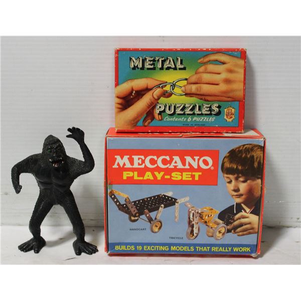VINTAGE MECCANO, KING KONG, METAL PUZZLES