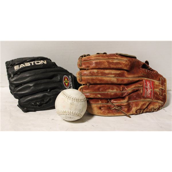EASTON & RAWLINGS FAST BACK LEATHER BASEBALL