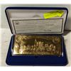 Image 2 : 22KT $ 20 GOLD LEAF COIN CERTIFICATE IN CASE WITH