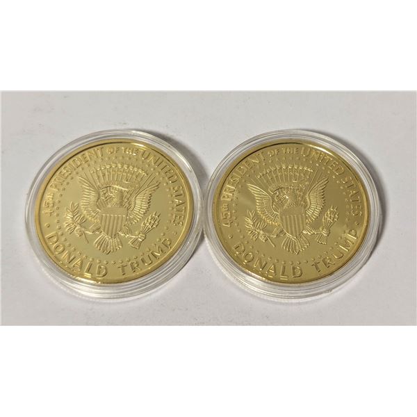 2 U.S.A. PRESIDENTIAL COINS IN CASES