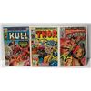 Image 1 : 3 VINTAGE MARVEL COMICS KULL THOR SUB-MARINER