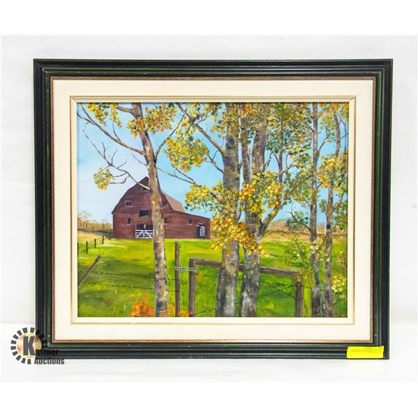 ORIGINAL OIL PAINTING BY JOYCE MACMILLAN - FRAMED