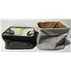 Image 1 : NEW COLLAPEABLE FABRIC STORAGE BINS X 2