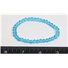Image 1 : NEW LAKE BLUE SPARKLE STRETCH BEAD BRACELET