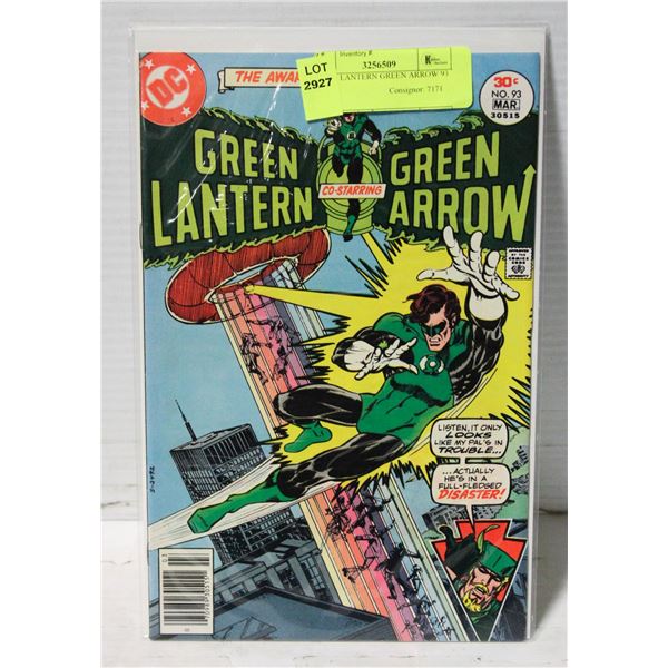 GREEN LANTERN GREEN ARROW 93 DC